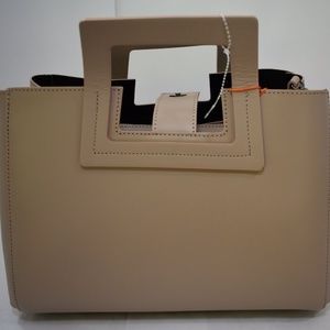 NDREA CARDONNE ITALIAN  LEATHER SHOULDER BAG SATCH